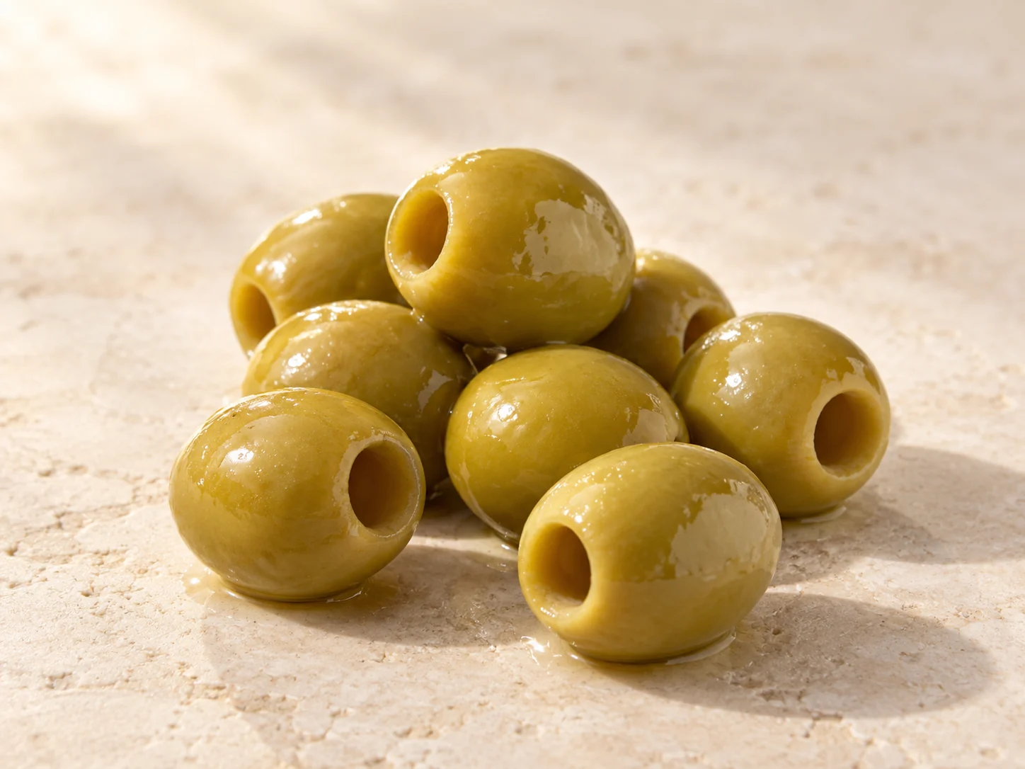 Aceitunas verdes deshuesadas